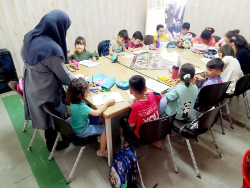 کلاس نقاشی در قزوین