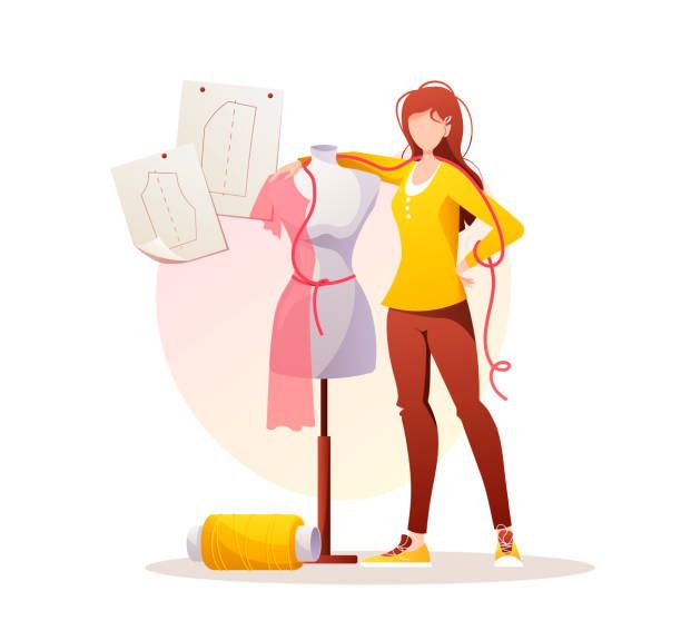 آمادگی برای بازار کار خیاطی لباس شب