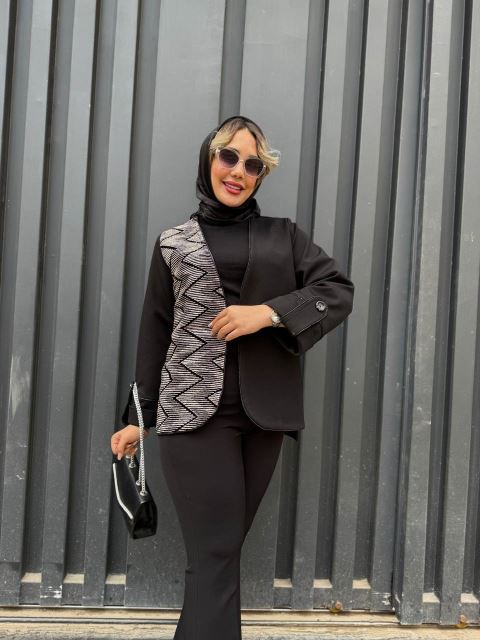 کت و شلوار زنانه مشکی
