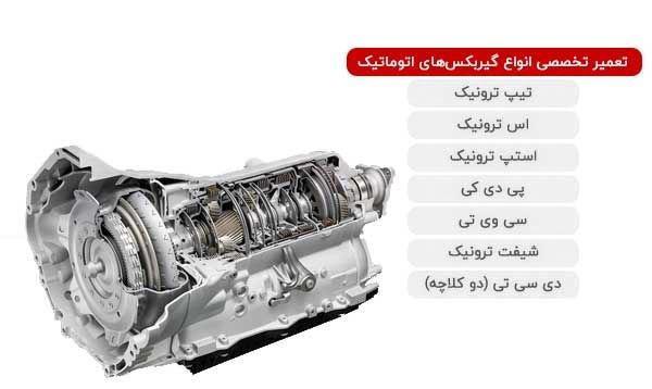 تعمیرگاه تخصصی گیربکس اتوماتیک در اصفهان