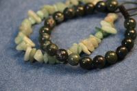 دستبند ست خزه ای و آونتوری سنگارنگ