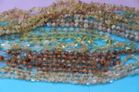 ریسه مهره نامنظم سنگ اصل سنگارنگ