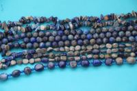 ریسه مهره نامنظم سنگ اصل سنگارنگ