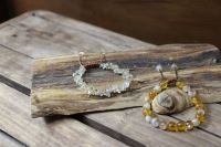 دستبند سیترین سنگارنگ