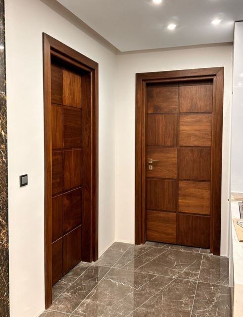 تولید کننده درب لابی تمام چوب