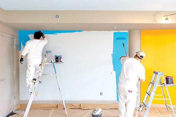 نقاشى ساختمان در قائم شهر