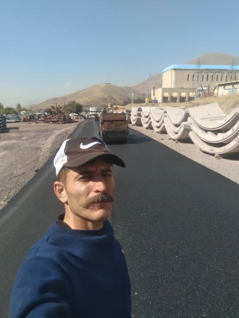 اجرای آسفالت در شرق تهران