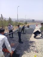 اجرای اسفالت کاری درشرق تهران