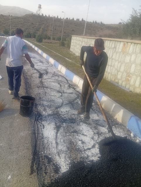 اجرای آسفالت در شرق تهران