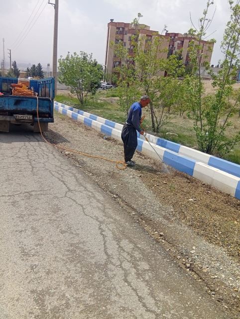 اجرای آسفالت در شرق تهران