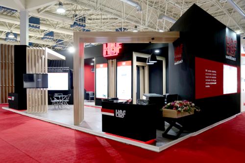 غرفه سازی نمایشگاه با چوب