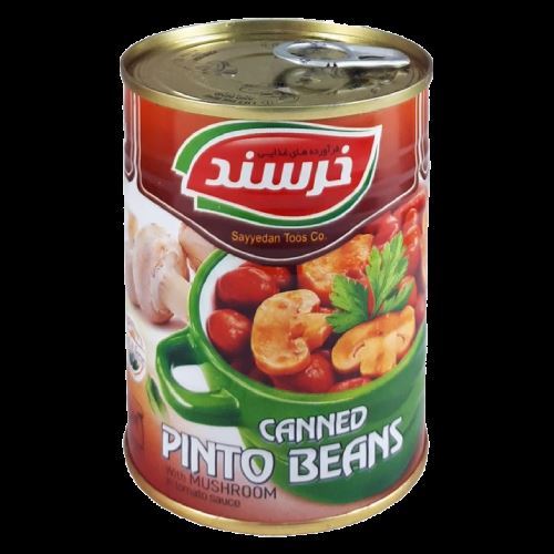 کنسرو قارچ و لوبیا خرسند