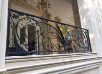 نرده راه پله فلزی مدرن