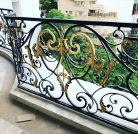 نرده راه پله فلزی مدرن