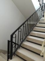 نرده راه پله فلزی مدرن