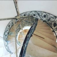 نرده راه پله فلزی مدرن