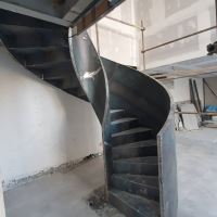 نرده راه پله فلزی مدرن