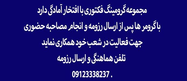 همکاری با گرومبنگ فکتوری