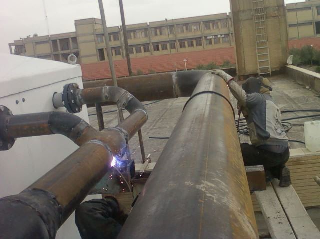 لوله کشی ساختمان اب و گاز