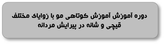 زوایای مختلف قیچی و شانه