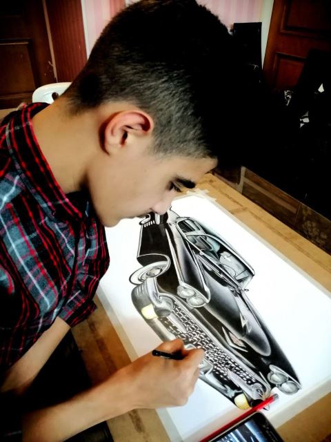 طراحی سیاه قلم در اصفهان